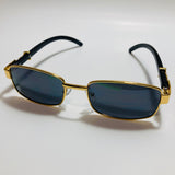 mens and womens gold square sunglasses with black lensesmens and womens gold square sunglasses with black lenses