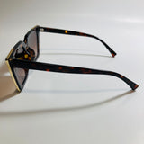 womens brown and gold cat eye sunglasses