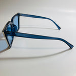 womens blue and silver cat eye sunglasses