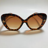 womens brown oversize cat eye sunglasses