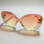 womens pink and yellow oversize cat eye sunglasses