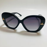 womens black oversize cat eye sunglasses