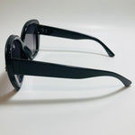 womens black oversize cat eye sunglasses