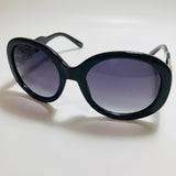 womens black round oversize sunglasses with rhinestones