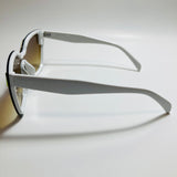 womens white and brown cat eye sunglasses