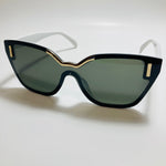 womens white and green cat eye sunglasses