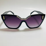 womens black and gold cat eye sunglasses