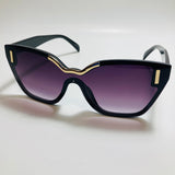 womens black and gold cat eye sunglasses