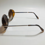 mens and womens brown round side shield sunglasses