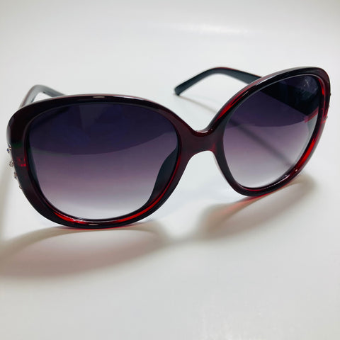 womens red oversize rhinestone sunglasses