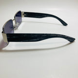 mens and womens black and silver square sunglasses