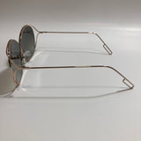 womens gold metal sunglasses with green lenses