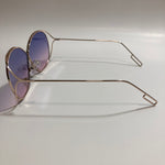 womens gold metal sunglasses with purple and pink lenses