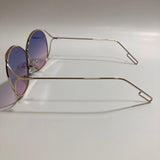 womens gold metal sunglasses with purple and pink lenses