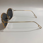 womens gold metal sunglasses with black lenses