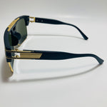 black, green, and gold gazelle sunglasses