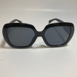 womens black oversize round sunglasses