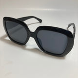 womens black oversize round sunglasses