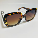 womens brown oversize round sunglasses