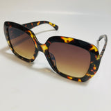 womens brown oversize round sunglasses