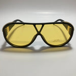 mens and womens black and yellow aviator sunglasses 