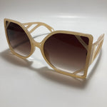 womens tan and brown oversize square sunglasses