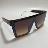 mens and womens brown shield sunglasses