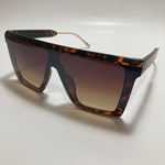 mens and womens brown shield sunglasses