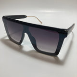 mens and womens black shield sunglasses