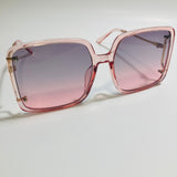 womens pink oversize square sunglasses