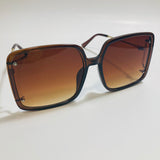 womens brown oversize square sunglasses