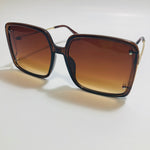 womens brown oversize square sunglasses