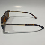 mens and womens gold and brown square sunglasses