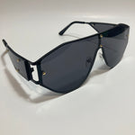 womens black shield sunglasses