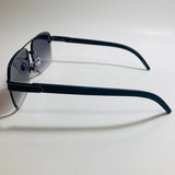 mens and womens blue and black mirrored aviator sunglasses