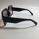 womens black and pink square oversize sunglasses