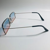 mens and womens pink blue and gold square retro sunglasses