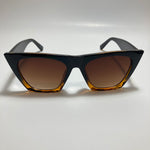 womens black and brown cat eye sunglasses