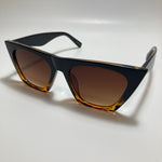 womens black and brown cat eye sunglasses