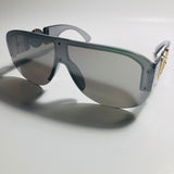 mens and womens gray and silver aviator sunglasses