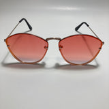 womens gold and orange mirrored sunglasses