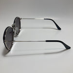 womens silver and black mirrored sunglasses