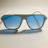 mens and womens white and blue aviator sunglasses