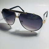 mens and womens black and gold aviator sunglasses