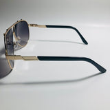 mens and womens black and gold aviator sunglasses