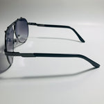 mens and womens black and blue mirrored aviator sunglasses