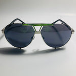 mens and womens black and silver aviator sunglasses