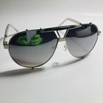 mens and womens silver mirrored aviator sunglasses