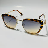 womens brown and gold cat eye sunglasses