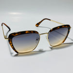 womens brown and gold cat eye sunglasses